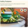 imageVego garden 17quot Tall 42quot Round Raised Garden Bed Metal Raised Bed Planter Box for Vegetables Flowers Patio Modern GrayBritish Green