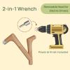 imageVego garden 17quot Tall 6 in 1 Novel Modular Raised Garden Bed Kit Metal Planter Box with 2 in 1 Wrench ampamp Magnetic Plant Tags for Vegetables Flowers Fruits Pearl WhiteSunlit Oak