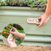 imageVego garden 17quot Tall 6 in 1 Novel Modular Raised Garden Bed Kit Metal Planter Box with 2 in 1 Wrench ampamp Magnetic Plant Tags for Vegetables Flowers Fruits Pearl WhiteTerra Cotta