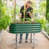 imageVego garden 2 x 4 Raised Garden Bed with Legs and Wicking Cell System  S Series Perfect for Gardening Vegetables Herbs ampamp Flowers  Outdoor ampamp Indoor Elevated Planter Box Modern GrayModern Gray