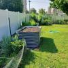 imageVego garden 32quot Extra Tall Raised Garden Bed Kits10 in 1 Modular Raised Planter Box for Vegetables Flowers Fruits Oval Metal Raised GardenModern GrayModern Gray