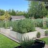 imageVego garden 32quot Extra Tall Raised Garden Bed Kits10 in 1 Modular Raised Planter Box for Vegetables Flowers Fruits Oval Metal Raised GardenModern GrayPearl White