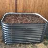 imageVego garden 32quot Extra Tall Raised Garden Bed Kits10 in 1 Modular Raised Planter Box for Vegetables Flowers Fruits Oval Metal Raised GardenModern GrayModern Gray