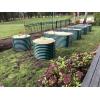 imageVego garden 32quot Extra Tall Raised Garden Bed Kits10 in 1 Modular Raised Planter Box for Vegetables Flowers Fruits Oval Metal Raised GardenModern GrayBritish Green