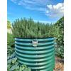 imageVego garden 32quot Extra Tall Raised Garden Bed Kits10 in 1 Modular Raised Planter Box for Vegetables Flowers Fruits Oval Metal Raised GardenModern GrayBritish Green