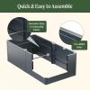 imageVego garden Raised Garden Bed 17quot Tall 27quot x 53quot Heavy Long and Large Metal Planter Box for Trees Plants Flowers DoubleWalled Modern Steel Planters for Commercial Residential Patio Midnight BlueMidnight Blue
