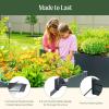 imageVego garden Raised Garden Bed 17quot Tall 27quot x 53quot Heavy Long and Large Metal Planter Box for Trees Plants Flowers DoubleWalled Modern Steel Planters for Commercial Residential Patio Midnight BlueUmber Brown