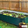 imageVego garden 17 Tall 10 in 1 Modular Raised Garden Beds Kit with 2 Pack 470ml Large Size Coffee Mugs British Green