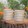 imageVego garden 17 Tall 10 in 1 Modular Raised Garden Beds Kit with 2 Pack 470ml Large Size Coffee Mugs Pearl White