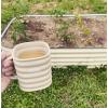 imageVego garden 17 Tall 10 in 1 Modular Raised Garden Beds Kit with 2 Pack 470ml Large Size Coffee Mugs Pearl White