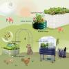imageVego garden 17quot Tall Herb Garden 24quot Wide  Twin PackOlive Green