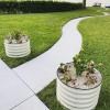 imageVego garden 17quot Tall Herb Garden 24quot Wide  Twin PackPearl White