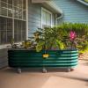 imageVego garden 2 x 6 ft Self Watering Rolling Garden BedModern GrayBritish Green