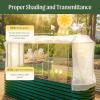 imageVego garden Cover System for 35 x 50 6 in 1 Garden BedVC2040G2  For 20 x 40 Elevated Rolling Bed