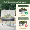imageVego garden Cover System for 35 x 50 6 in 1 Garden BedVC2060G2  For 20 x 60 Elevated Rolling Bed