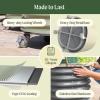 imageVego garden SelfWatering Rolling Citrus Planter Raised Garden Bed Kits Twin PackModern GrayPearl White