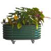 imageVego garden 2 x 6 ft Self Watering Rolling Garden BedModern GrayBritish Green