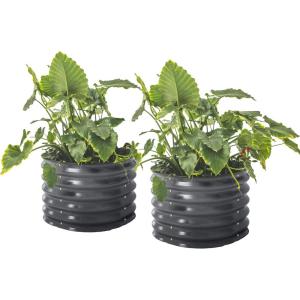 imageVego garden 17quot Tall Herb Garden 24quot Wide  Twin PackModern Gray