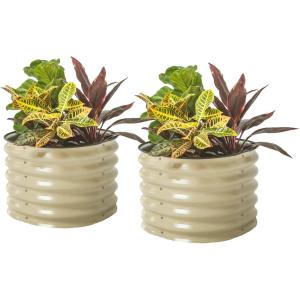 imageVego garden 17quot Tall Herb Garden 24quot Wide  Twin PackPearl White