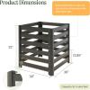 imageVego Garden 32quot Tall Modular Compost Bin 30quot x 30quot x 32quot30 x 30 x 32