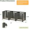 imageVego Garden 32quot Tall Modular Compost Bin 30quot x 30quot x 32quot90 x 30 x 32