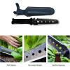 imageVego Garden Hori Hori Garden Knife Kit 10 in 1 Multifunctional Gardening Hand Tools with 420 Stainless Blade and Sheath for Weeding Pruning Digging Bottle Opener Wrench Nail Puller Carving