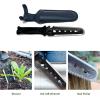 imageVego Garden Hori Hori Garden Knife Kit 10 in 1 Multifunctional Gardening Hand Tools with 420 Stainless Blade and Sheath for Weeding Pruning Digging Bottle Opener Wrench Nail Puller Carving