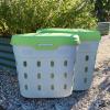imageVego Garden InGround Worm Composter Outdoor Farm Compost Bin 7 Gallons BPAFree Composting System for Raised Garden Beds Tawny BrownLime