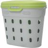 imageVego Garden InGround Worm Composter Outdoor Farm Compost Bin 7 Gallons BPAFree Composting System for Raised Garden Beds Tawny BrownLime