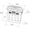imageVego Garden InGround Worm Composter Outdoor Farm Compost Bin 7 Gallons BPAFree Composting System for Raised Garden Beds Tawny BrownLime