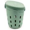 imageVego Garden InGround Worm Composter Outdoor Farm Compost Bin 7 Gallons BPAFree Composting System for Raised Garden Beds Tawny BrownSage Green