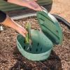 imageVego Garden InGround Worm Composter Outdoor Farm Compost Bin 7 Gallons BPAFree Composting System for Raised Garden Beds Tawny BrownSage Green