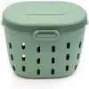 imageVego Garden InGround Worm Composter Outdoor Farm Compost Bin 7 Gallons BPAFree Composting System for Raised Garden Beds Tawny BrownSage Green