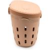 imageVego Garden InGround Worm Composter Outdoor Farm Compost Bin 7 Gallons BPAFree Composting System for Raised Garden Beds Tawny BrownTawny Brown