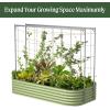 imageVego Garden Metal Frame Tomato Trellis Garden Trellis for Climbing Plants Like Cucumber Beans Tomatoes ampamp Vines 95ft Long Metal Trellis for Raised Garden Beds50ft
