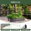imageVego Garden Metal Frame Tomato Trellis Garden Trellis for Climbing Plants Like Cucumber Beans Tomatoes ampamp Vines 95ft Long Metal Trellis for Raised Garden Beds50ft