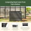 imageVego Garden Modern Metal Compost Bin Builtin Ventilation System Faster Compost Outdoor Composter
