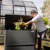 imageVego Garden Modern Metal Compost Bin Builtin Ventilation System Faster Compost Outdoor Composter