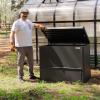 imageVego Garden Modern Metal Compost Bin Builtin Ventilation System Faster Compost Outdoor Composter