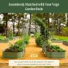 imageVego Garden Modular Arched Trellis System Single Section 15 Long Trellis for Garden Bed 20 x 35Kids Bed and 35 x 354 in 1VAT20  Single Section 20 Long Trellis