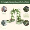 imageVego Garden Modular Arched Trellis System Single Section 15 Long Trellis for Garden Bed 20 x 35Kids Bed and 35 x 354 in 1VAT20  Single Section 20 Long Trellis