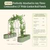 imageVego Garden Modular Arched Trellis System Single Section 15 Long Trellis for Garden Bed 20 x 35Kids Bed and 35 x 354 in 1VAT45  Single Section 45 Long Trellis
