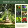 imageVego Garden Modular Arched Trellis System Single Section 15 Long Trellis for Garden Bed 20 x 35Kids Bed and 35 x 354 in 1VAT45  Single Section 45 Long Trellis