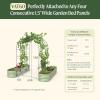 imageVego Garden Modular Arched Trellis System Single Section 15 Long Trellis for Garden Bed 20 x 35Kids Bed and 35 x 354 in 1VAT60  Triple Section 60 Long Trellis