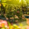 imageVego Garden Modular Arched Trellis System Single Section 15 Long Trellis for Garden Bed 20 x 35Kids Bed and 35 x 354 in 1VAT60  Triple Section 60 Long Trellis
