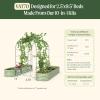 imageVego Garden Modular Arched Trellis System Single Section 15 Long Trellis for Garden Bed 20 x 35Kids Bed and 35 x 354 in 1VAT70  Single Section 70 Long Trellis
