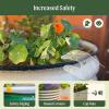 imageVego garden 17quot Tall 9 in 1 Raised Garden Bed Terra Cotta with 4Pack Solar Garden Lights