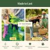 imageVego garden 17quot Tall 9 in 1 Raised Garden Bed Terra Cotta with 4Pack Solar Garden Lights