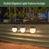 imageVego garden 17quot Tall 9 in 1 Raised Garden Bed Terra Cotta with 4Pack Solar Garden Lights