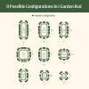 imageVego garden 17quot Tall 9 in 1 Raised Garden Bed Terra Cotta with 4Pack Solar Garden Lights